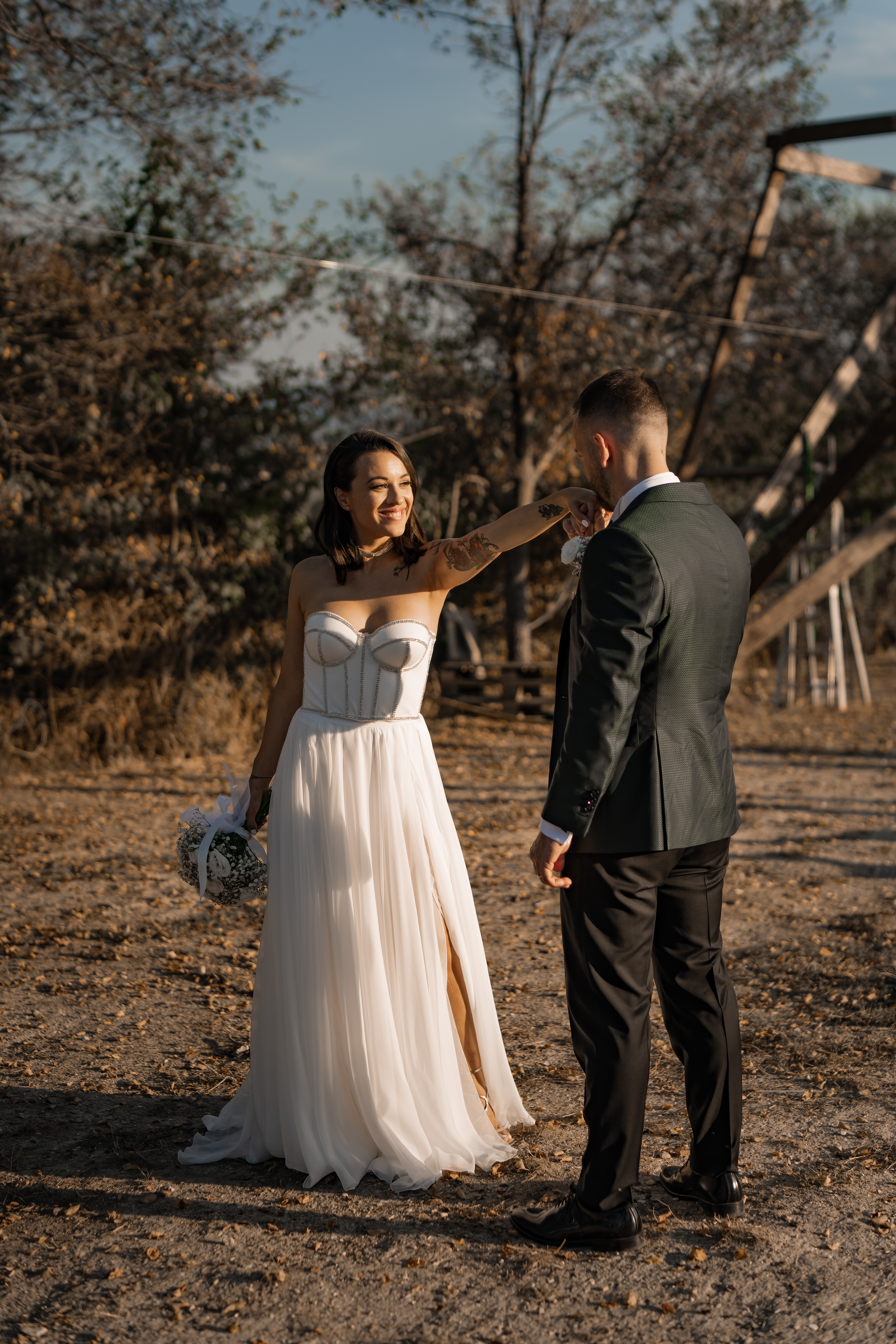 Sposi il giorno del loro matrimonio