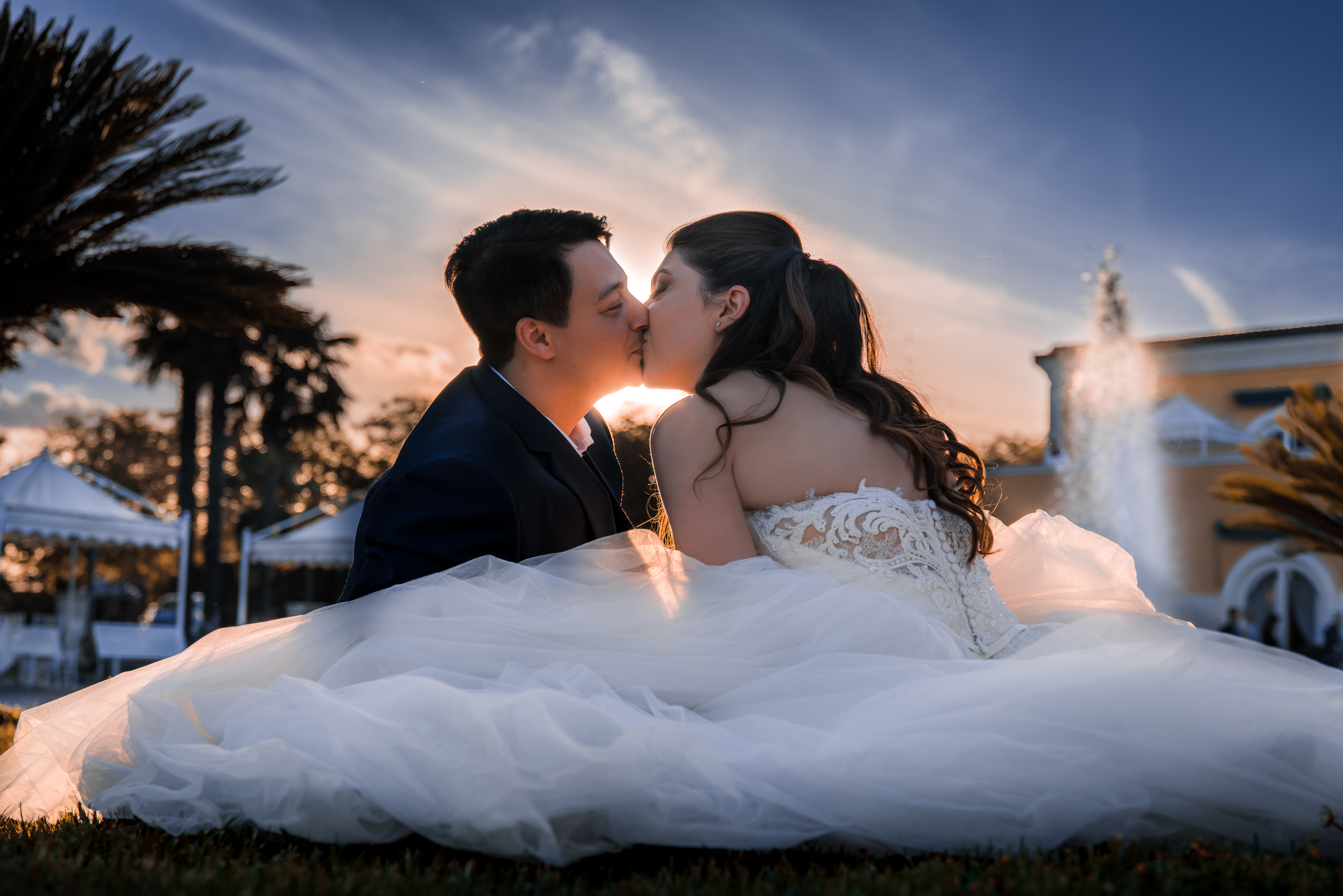Sposi il giorno del loro matrimonio