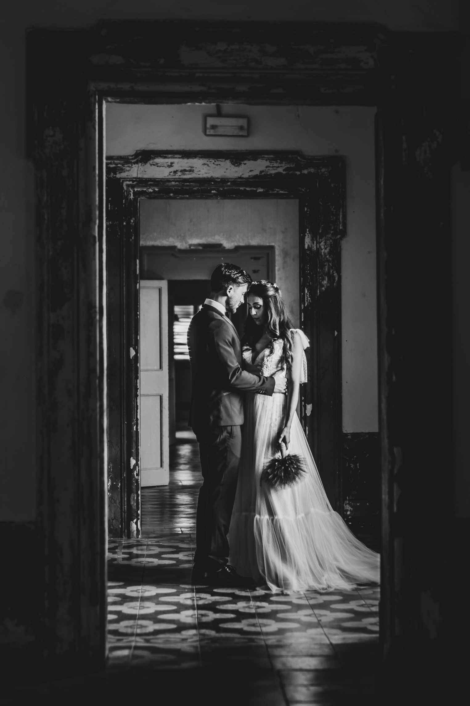 Sposi il giorno del loro matrimonio