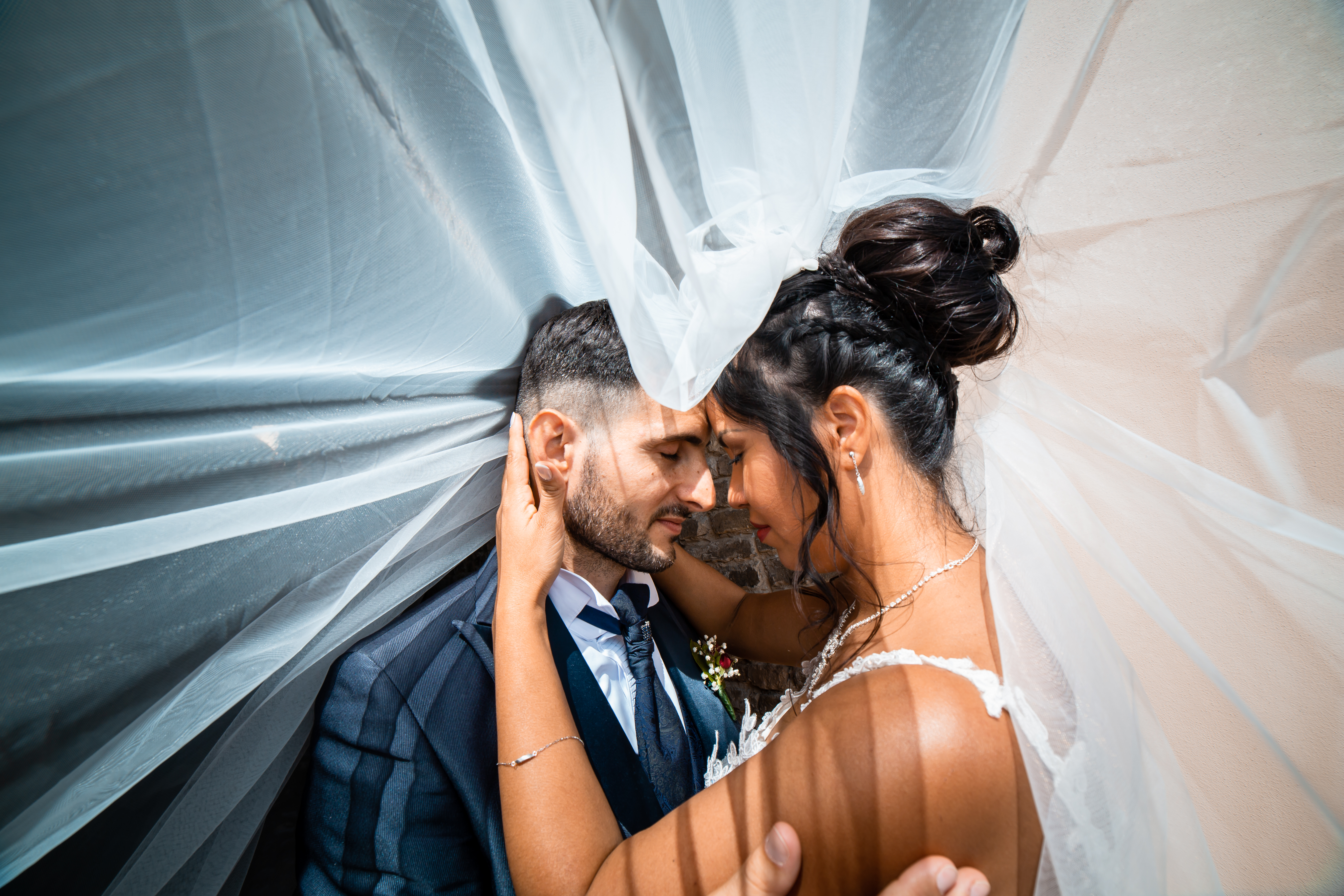 Sposi il giorno del loro matrimonio